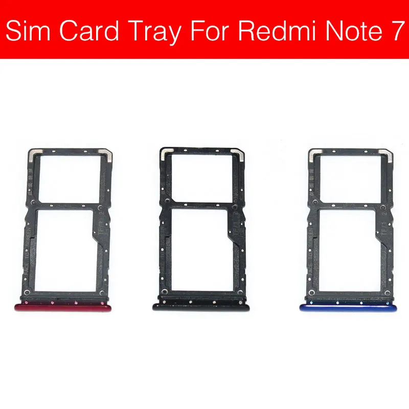 Держатель лотка для sim-карты для Xiaomi Redmi Note 6, 6, 7 Pro, 6Pro, адаптер со слотом для Micro SIM карты, запасные части для сотового телефона