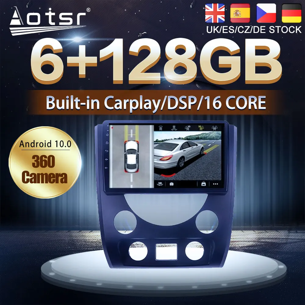 128G Android 10 Для SSangyong Rexton 2014 - 2018 автомобильный DVD GPS навигация Авто Радио стерео