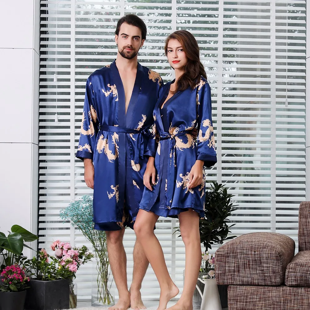 Customized Elegant Solid Satin Comfortable Loose Women Lounge Wear Custom  Robe Sleepwear - China Robe and Sleepwear price