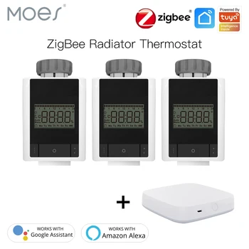 

Tuya ZigBee 3.0 Smart Thermostatic Radiator Valve Home Thermostat Heater TRV Voice Control with Alexa Google home Smart Life