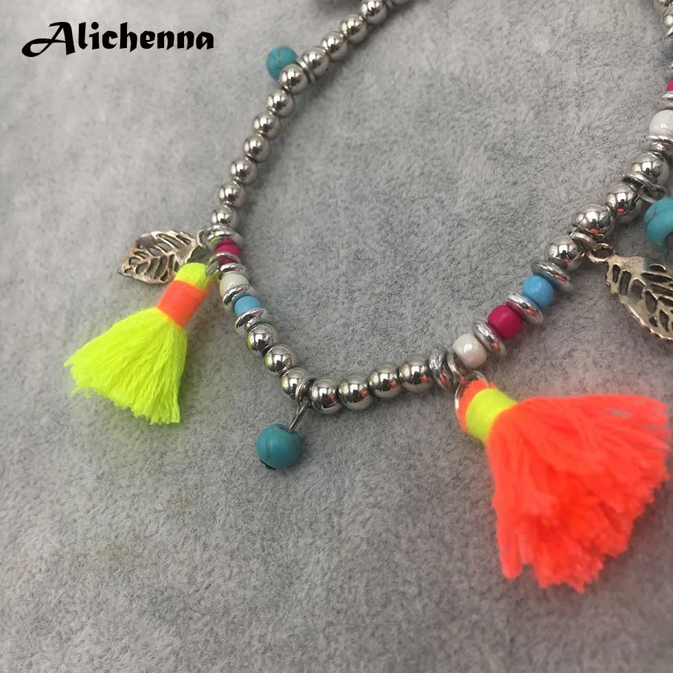 Boho пляжные очаровательные женские браслеты для щиколотки богемные винтажные ручная работа ракушка Deads браслеты на лодыжке модные панк украшения для ног аксессуары