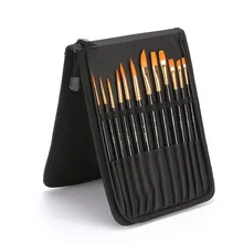 12 шт нейлоновые волосы Художественный набор кистей для рисования масляными акварельными красками набор кистей для рисования