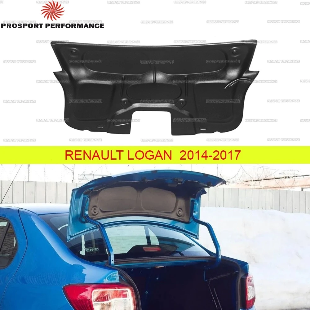 Protector de cubierta de maletero de Interior para Renault Logan 2014 2017, moldura protectora de plástico ABS, estilo, piezas exteriores, accesorios de coche, almohadillas cromadas, placas de desgaste para umbral de