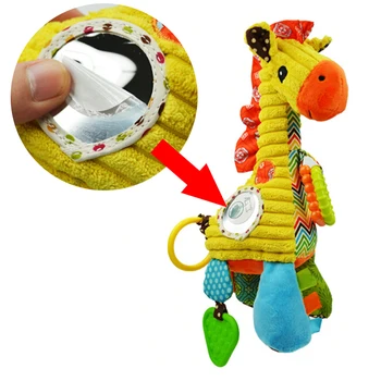 

1 Pcs Infant Cute Animal Giraffe Doll Baby Plush Toy Crib Bed Stroller Hanging Toy Soft Baby Rattles Mobiles Educational Toys