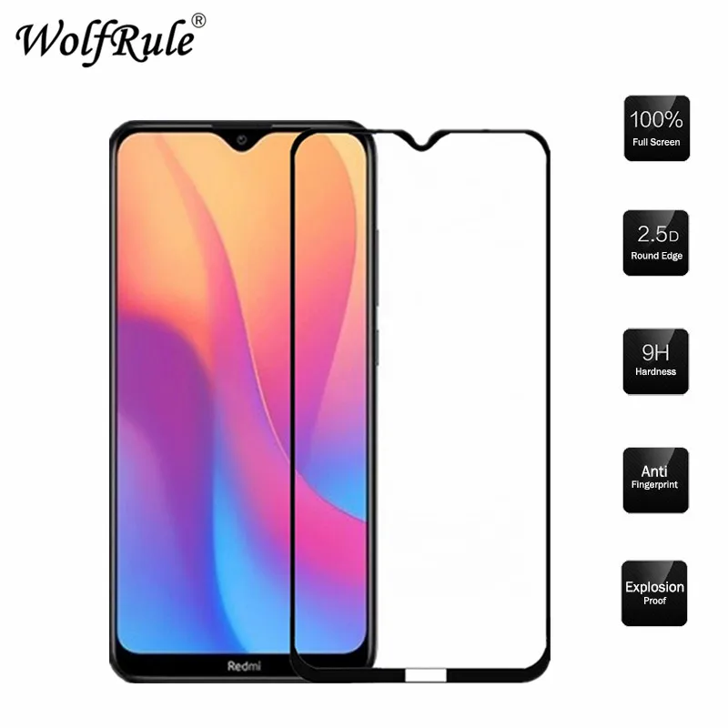 2 шт. Защитная пленка для экрана Redmi 8A из закаленного стекла, полностью проклеенное Стекло для телефона Xiaomi Redmi 8A, пленка для полного покрытия Redmi 8A Redmi 8A