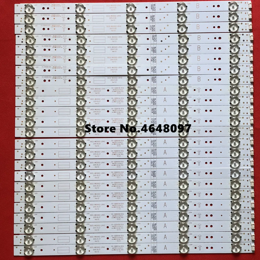 Светодиодный Подсветка ленты 5 лампы для LG 65 "ТВ 65UH5500 5835 W65002 LR40 0P40 V650DJ4 QS5 65K2 65M6E LR10