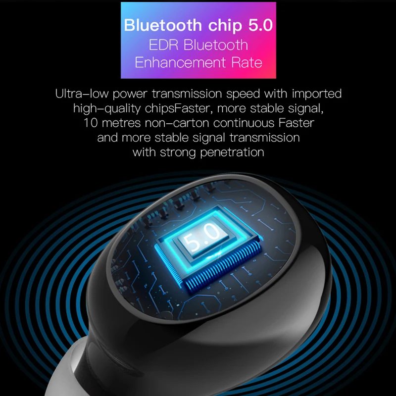 Беспроводные наушники TWS Bluetooth 5,0 стерео наушники спортивные наушники гарнитуры с микрофоном