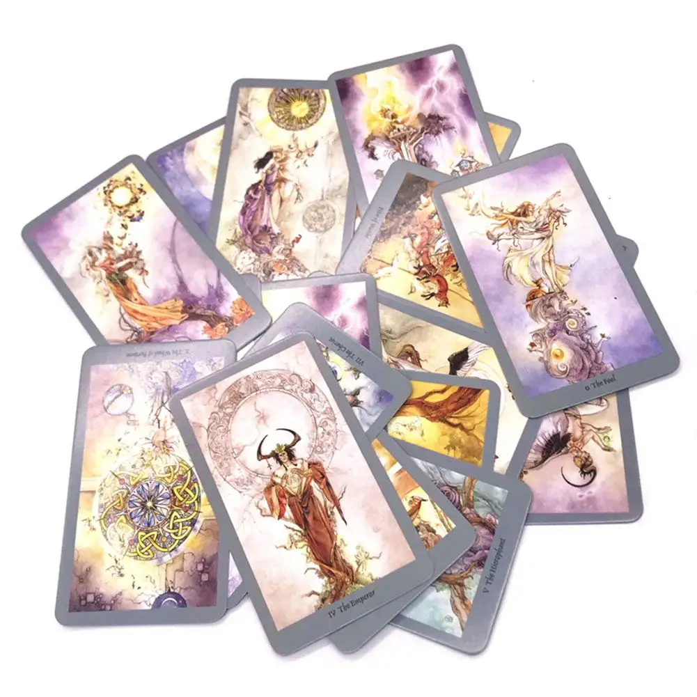 

New English Version 78PCS Tarot Cards Funny Family Board Game Playing Cards Game A great gift for beginners or tarot enthusiast