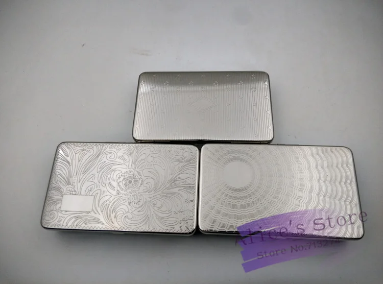 1 шт. Серебряный табак Коробка для хранения Humidor для прокатки машина контейнер портсигар Чехол держатель аксессуары для курения H112
