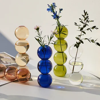 Glass Vase Nordic Home Decor Living Room Decoration Flower