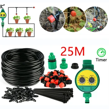 

DIY Drip Irrigation System Automatic Watering Garden Hose Micro Drip DIY Plant Self Watering For Dripper Garden Water Hose Kit