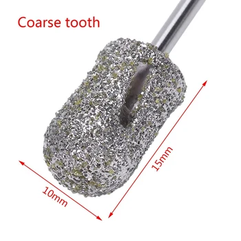 

Diamond Drill Bit Rotary Burr Foot Cuticle Clean Manicure Pedicure Tools Drill Accessories Nail Mills-2