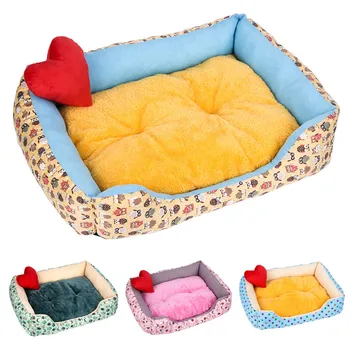 

Soft dogs bed Winter Plush dog beds calming pets accessories for Pet bed cat medium dag Nest Litter Puppy Kennel with pillow