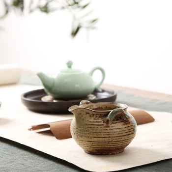 

Stoneware Fair Tea Cup Tea Accessories Firewood Binaural Tea Sea Ceramic Public Cup Kung Fu Black Tea Jin Jun Mei Teaware