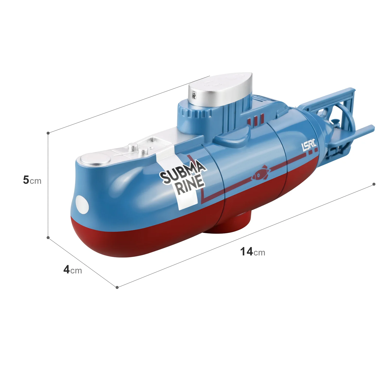 Mini Rc Boat Submarine 0.1M/s Speed Remote Control Boat Waterproof Diving Toy Simulation Model Gift for Kids Boys Girls Child 6