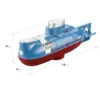 Mini Rc Boat Submarine 0.1M/s Speed Remote Control Boat Waterproof Diving Toy Simulation Model Gift for Kids Boys Girls Child 6
