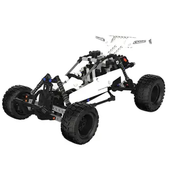 

490pcs Desert Racing Car Building Blocks Set Exercise Practical Ability Color Cognition DIY Toys Smart Linkage System Toys