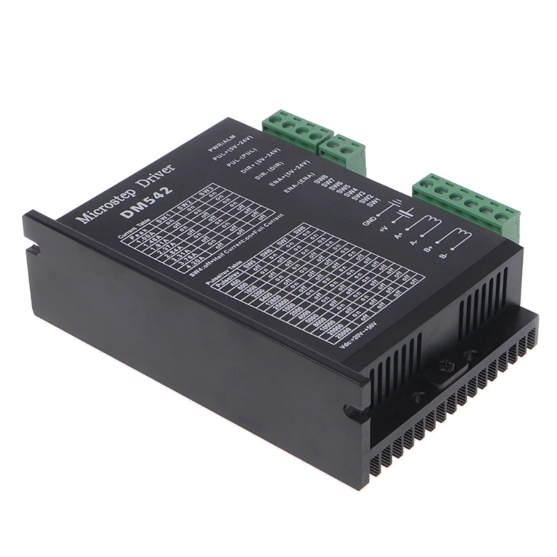 DM542 цифровой шаговый двигатель драйвер 2 фаза 4.2A для 57 86 18-48 VDC NEMA23 NEMA34 контроллер |