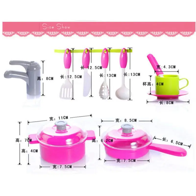 1 комплект Портативные электронные детские кухонные Кухонные Игрушки для девочек, игровой набор для малышей, игрушки подарки на день рождения