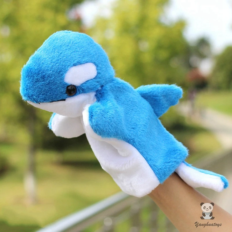 NEW PLUSH SOFT TOY Puppet Company 2105 Mini Dolphin Finger Puppet 20cm 