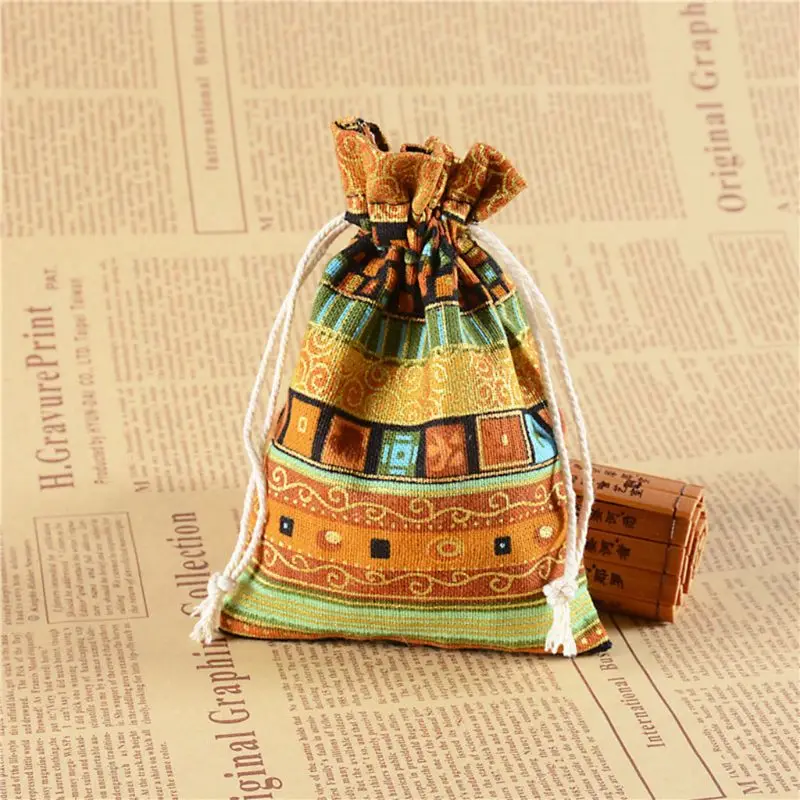 

10pcs Mini DND Dice Bag Board Game Tarot Card Storage Bag Jewelry Bag 10*14cm M7DC