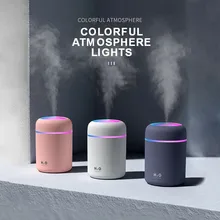 

Portable LED Light Humidifier Car Air Purifier Oil Aroma Diffuser Cool Mist USB Air Purifier Mist Maker Air Fresher Cleaner