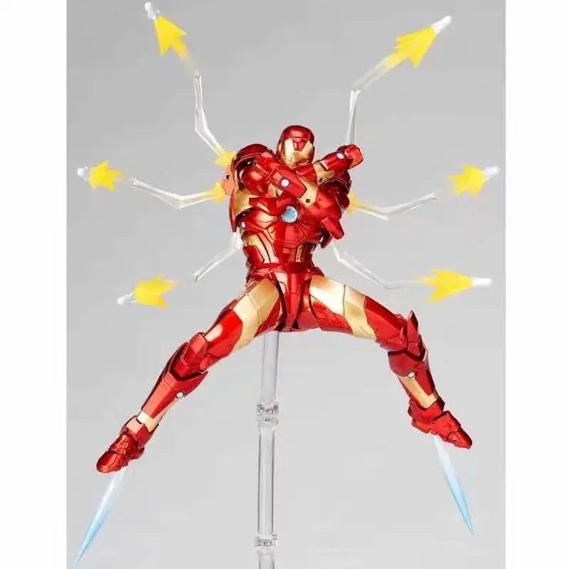 Marvel Yamaguchi Revoltech Железный человек Марка 37 кровотечение край Броня фигурка модель игрушки