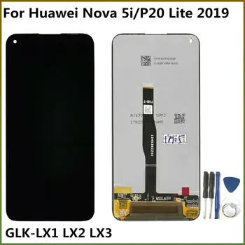 

6.4'' LCD for huawei nova 5i GLK-LX1 LX2 LX3 LCD Display Touch Screen Digitizer Assembly for huawei P20 Lite 2019 Lcd Screen