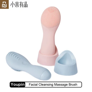 

Youpin Electric Facial Cleansing Massage Brush Silicone Sonic Face Deep Cleanser Waterproof Skin Tools Pore Clean