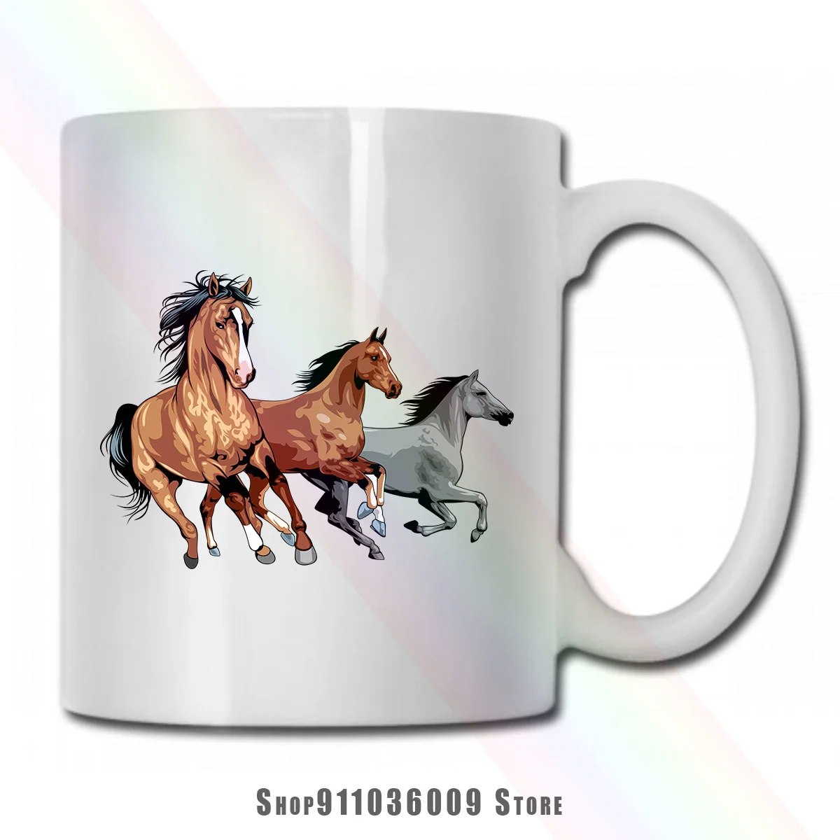 Кружка с лошадьми | Дом и сад