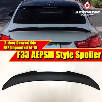 

F33 PSM style Spoiler FRP Unpainted rear lip wings For BMW 4 Series F33 2-door Convertible 420i 430i rear trunk Spoiler wing 14-