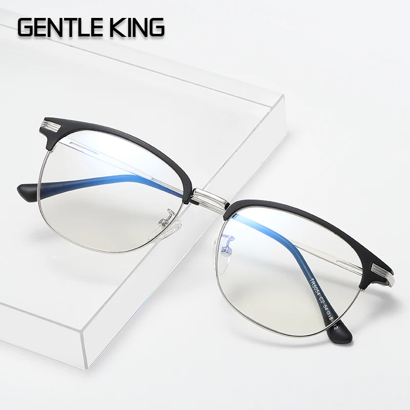 

GENTLE KING Computer Glasses For Men Anti Blue Light Blocking Glasses Radiation Protection Gaming Eyeglass Anti Blue Rays TR90