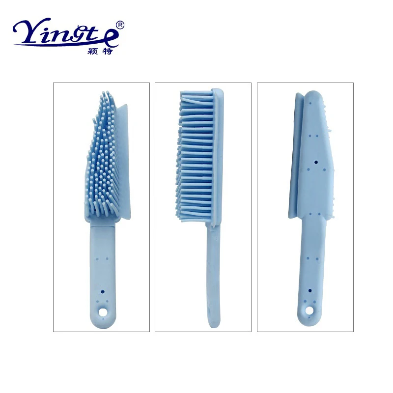 Blue Pet Rubber Comb Dogs Cats Groming Brushes Dog Cat Hair Flea Lice Remover Comb Cat Brush Beauty Grooming Tools Pet Supply