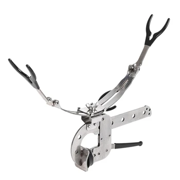 

LEO Adjustable Stainless Steel Fishing Rod Holder Ground Support Stand Fish Pole Folding Holder Multi-Purpose Bridge Fishing Bra