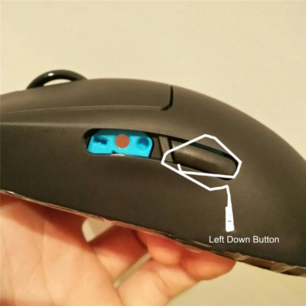 Набор боковых кнопок для мыши для беспроводной игровой мыши logitech G Pro, набор для ремонта левой и нижней боковых клавиш для logitech G Pro