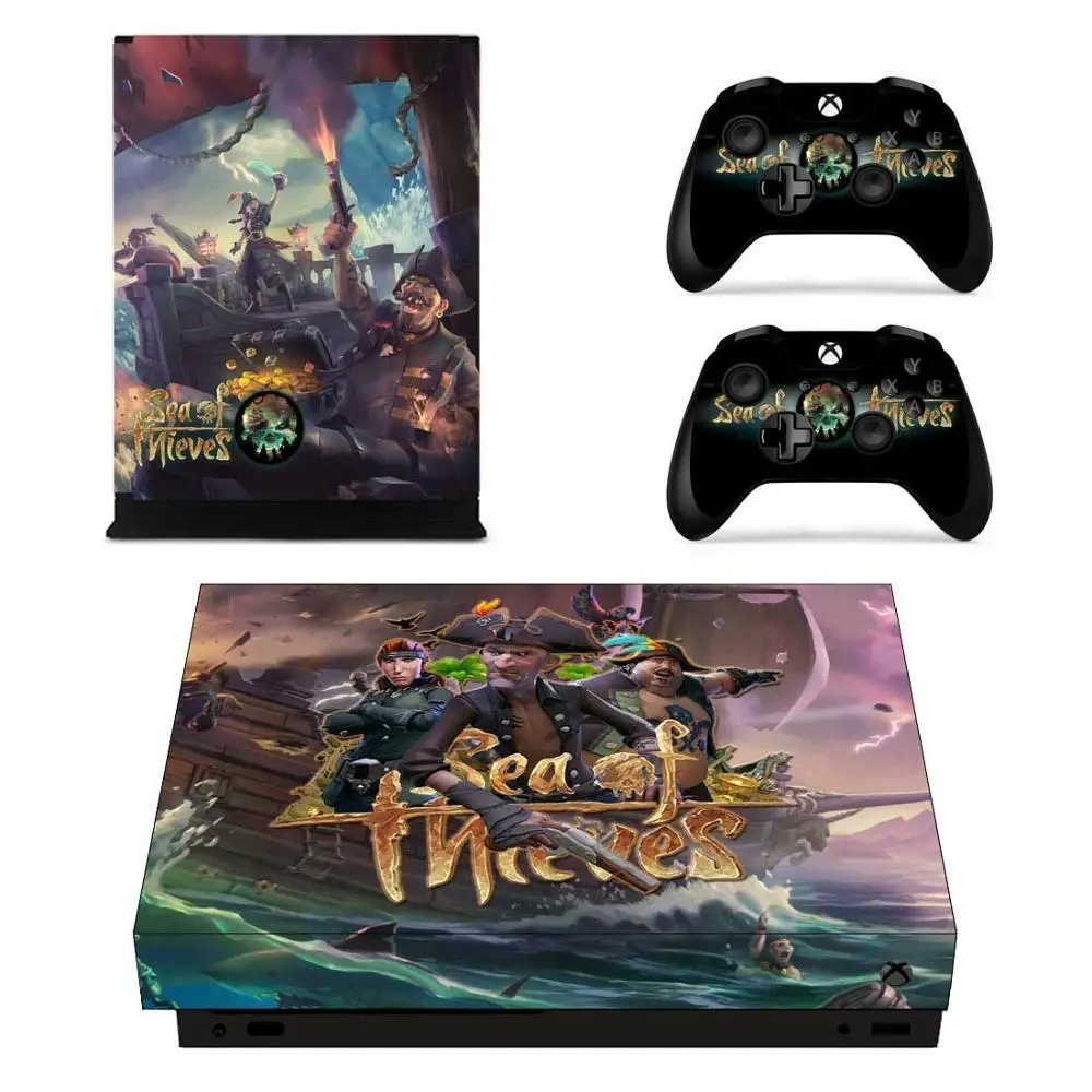 Морские воры наклейки s для Xbox One X виниловые наклейки на кожу Наклейки Обложка Pegatinas для Xbox one X консоли пульта дистанционного управления скины - Цвет: YSX1X0945