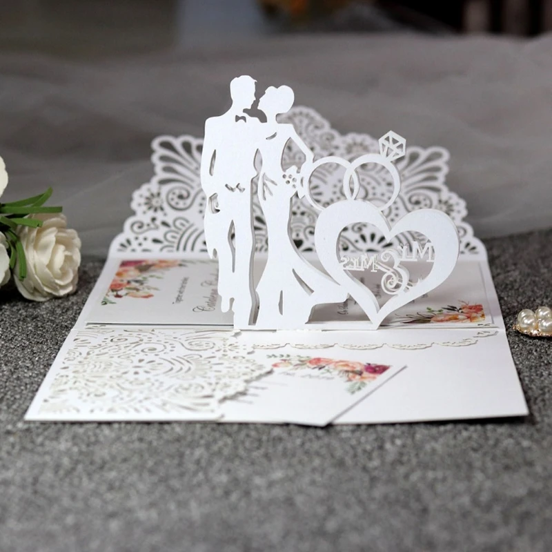 

Bride Groom Ring Metal Cutting Dies Stencil Scrapbooking DIY Album Stamp Paper Card Embossing Decor Craft