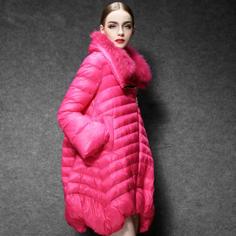 Duck Jacket Wome White Long Coats Female Fashion Puffer Coat Light Womens Down Jackets 2020 YL172111 KJ4942 | Женская одежда