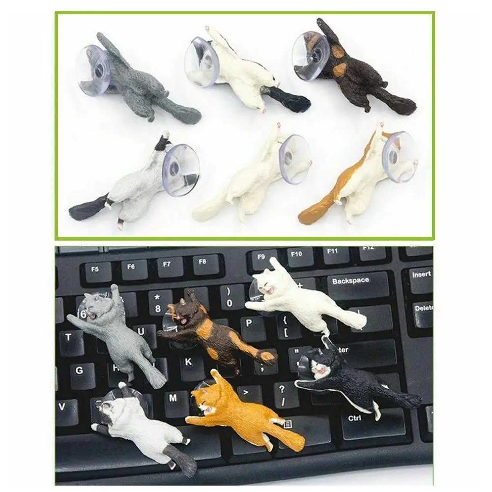 

NEW Style Universal Cute Cat Cell Phone Holder Tablets Desktop Sucker Mount Car Bracket Stand Dashboard Navigation Desk Bra Q9F1