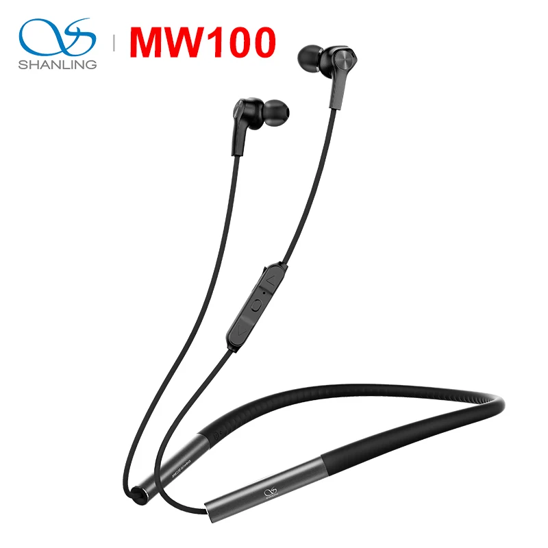 SHANLING MW100 HIFI аудио Графен драйвер Bluetooth беспроводные наушники жидкий кремний шейный ремешок поддержка Apt-X Быстрая зарядка