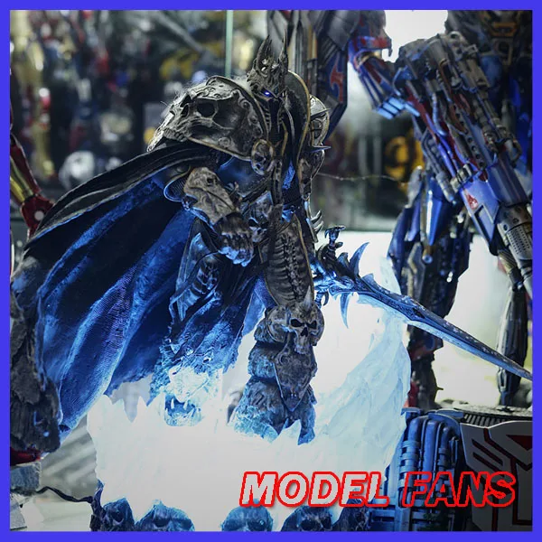 

MODEL FANS WOW Lich King Arthas 1/6 GK 3.0 resin statue contain led light for Collection