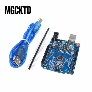 

high quality 1set/lot UNO R3 MEGA328P CH340G with usb cable (Compatible)