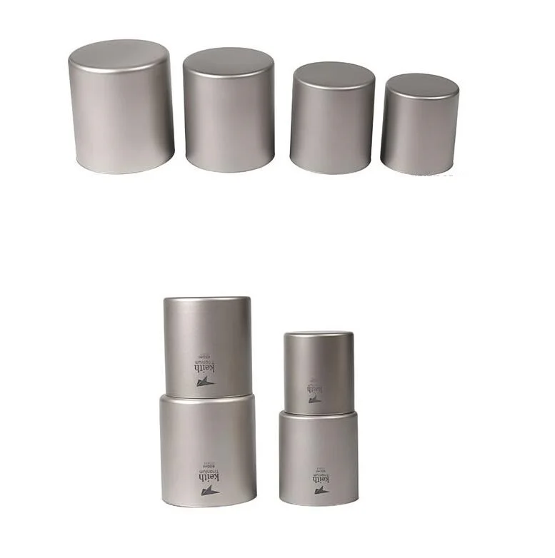Набор из 4 кружек с двойными стенками Keith titanium Ti3501