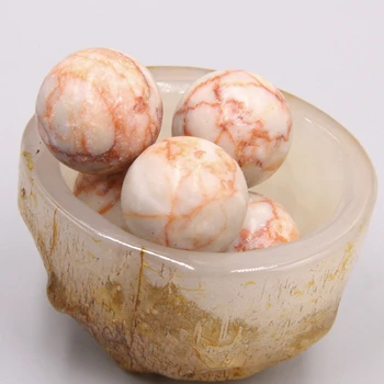 

2pcs Natural Picasso Jaspers agates crystal healing jewelry round 20mm real stone sphere ball wholesale Home Decoration gifts
