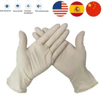 

100pcs Disposable Nitrile Gloves Non-Toxic Food Safe Allergy Free for Food Beauty Household Industrial spain USA