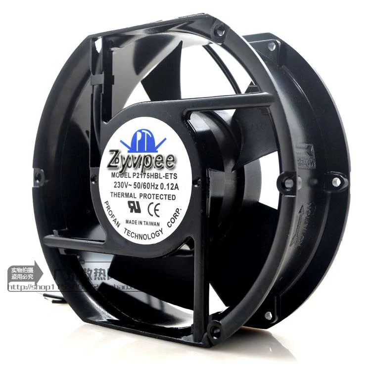 Zyvpee PROFANTEC P2175HBL-ETS 172*51 мм 230V 50/60Hz 0.12A 2 провода 17 см ac осевой кулер для шкафа инвертора