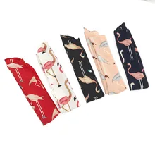 Корейский стиль, гибкий фламинго, модный стиль, повязка для волос, Женский бандо, головной убор с перекрестным бантом, прямые полоски, лента для волос, серия