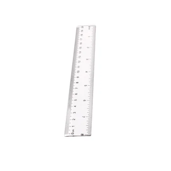

1pc 8 Inch Straight Ruler Plastic Transparent Ruler Simple Measuring Tool for Student School Office Drawing Stationery Supplies