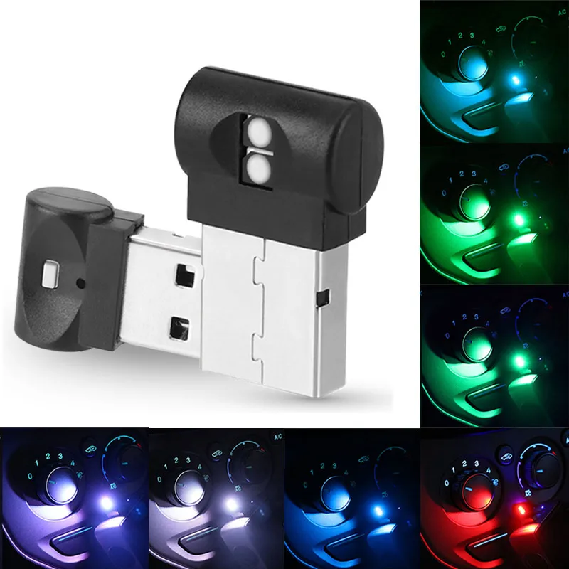 Mini USB LED Light RGB Car Interior Lighting Kit DC5V Smart Atmosphere Laptop Home Decoration Night Lamp | Автомобили и мотоциклы