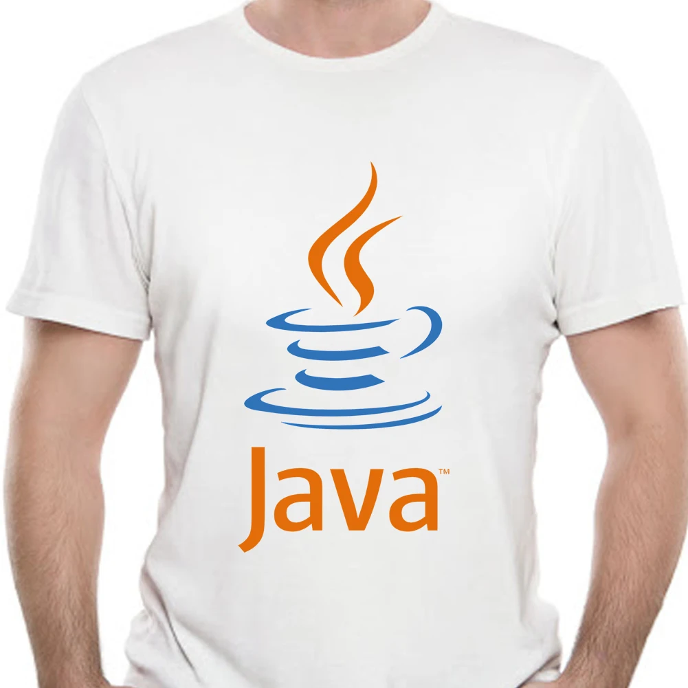 Новый Java (язык программирования) Логотип Черный футболки S-5XL 2130X | Мужская одежда